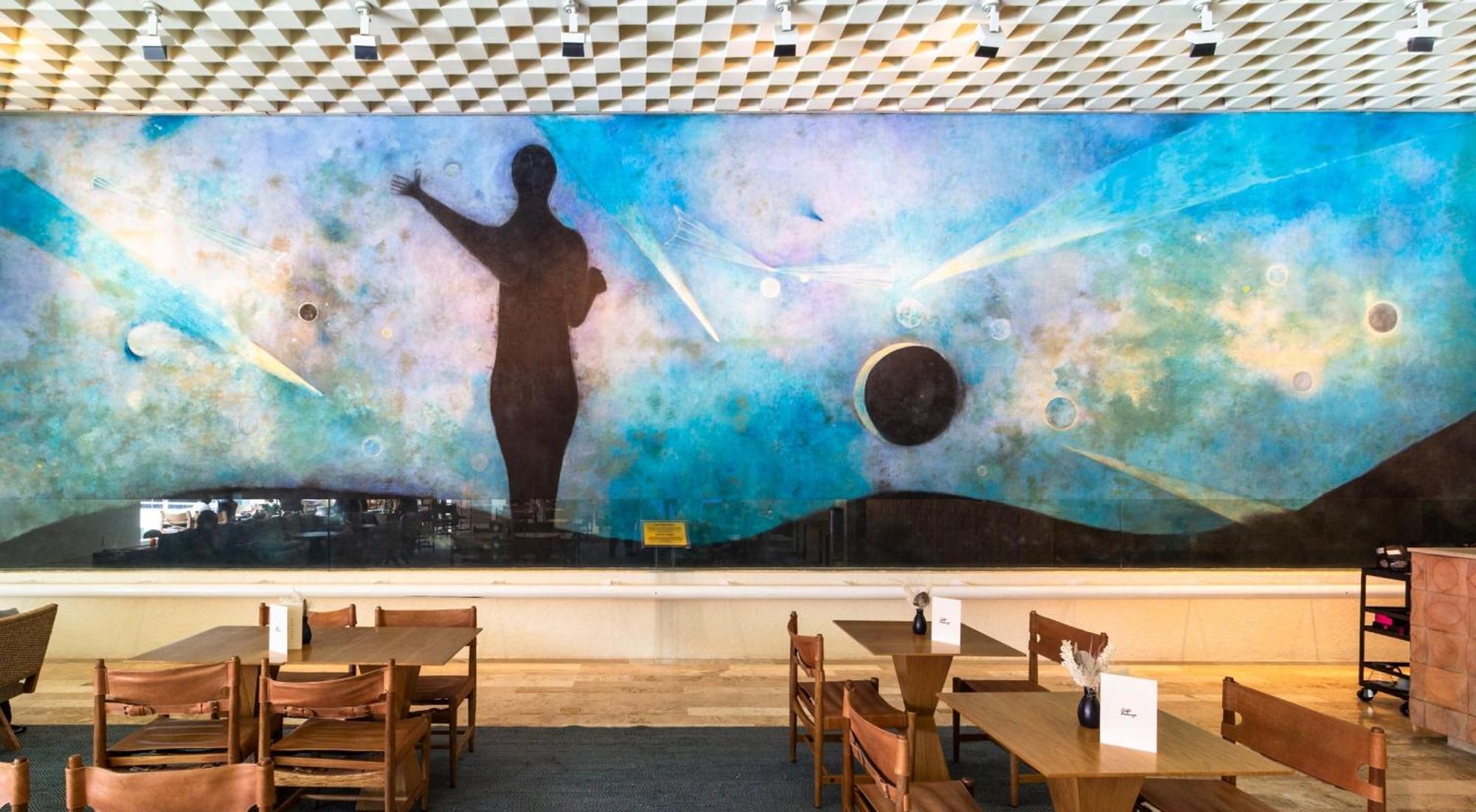 Hotel Camino Real Polanco Mexico Esterno foto Mural by artist, John Robinson